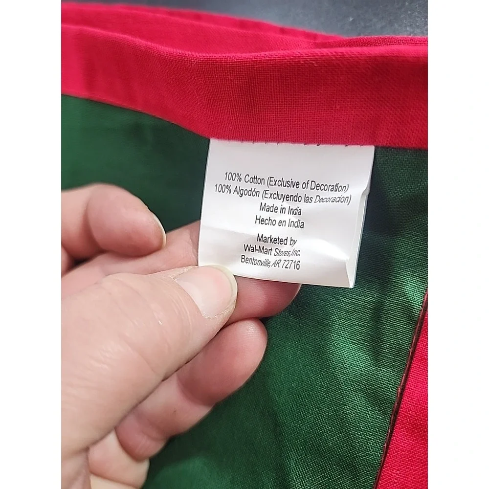 Set of 10 Christmas green Red‎ Placemat with red poinsettias 14